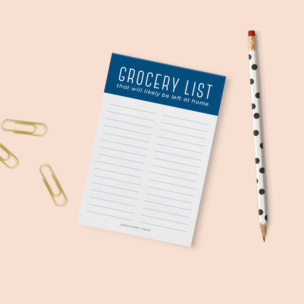 Funny Grocery List Notepad - Meal Prep, Shopping List