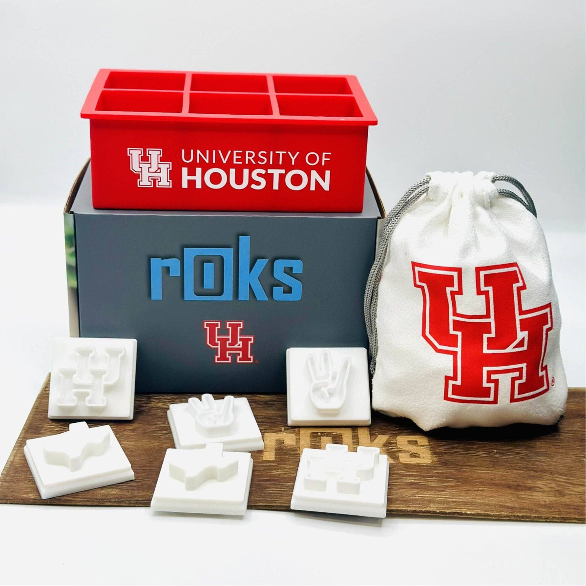 University of Houston Custom Cocktail Ice Tray - Bundle