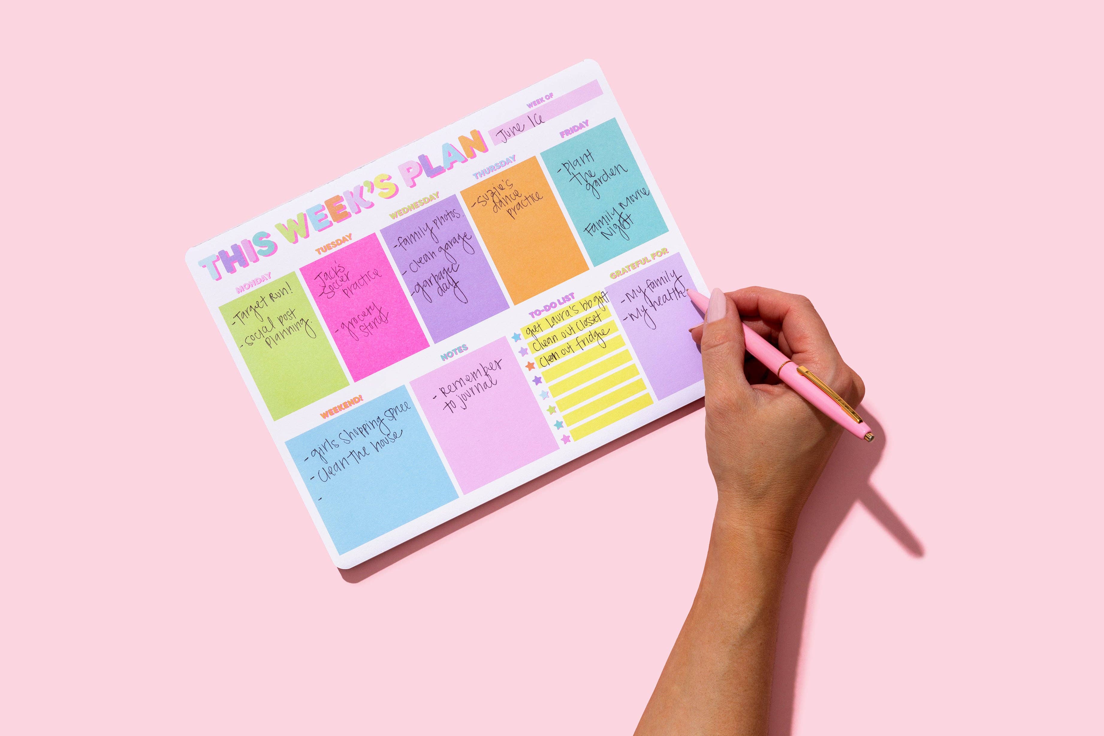 Weekly Planner - "This Week's Plan" - 52 Sheets