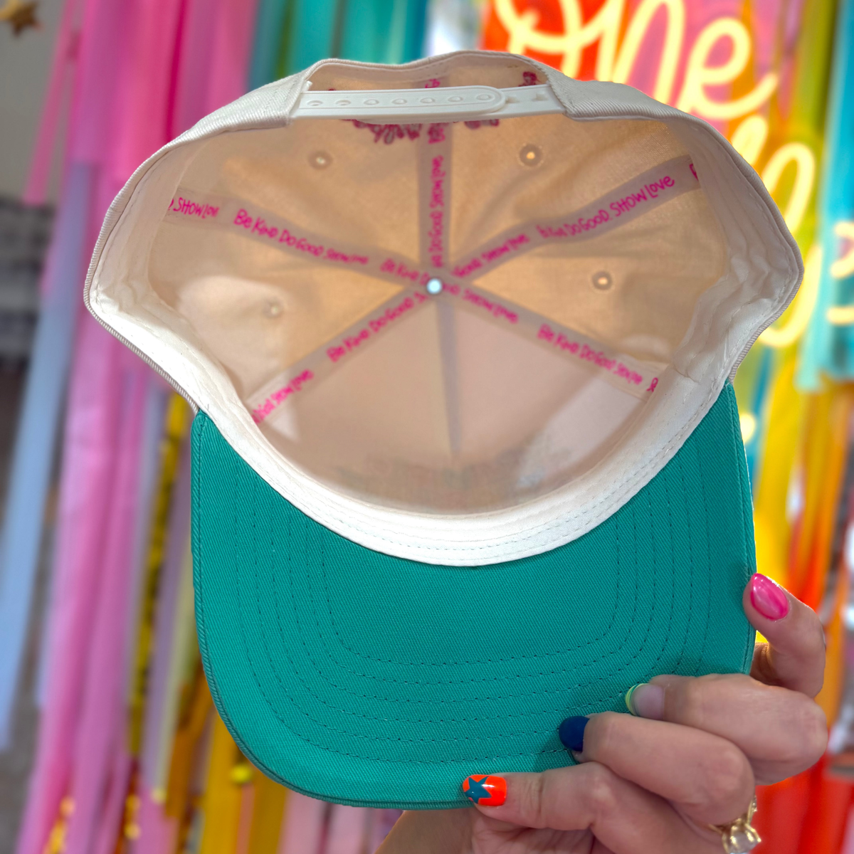 Pray Big Worry Small Embroidered Hat