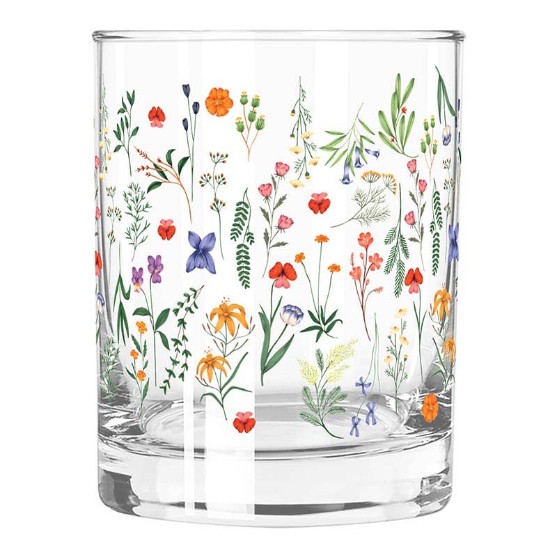 Juice Drinking Glass - Boho Flowers