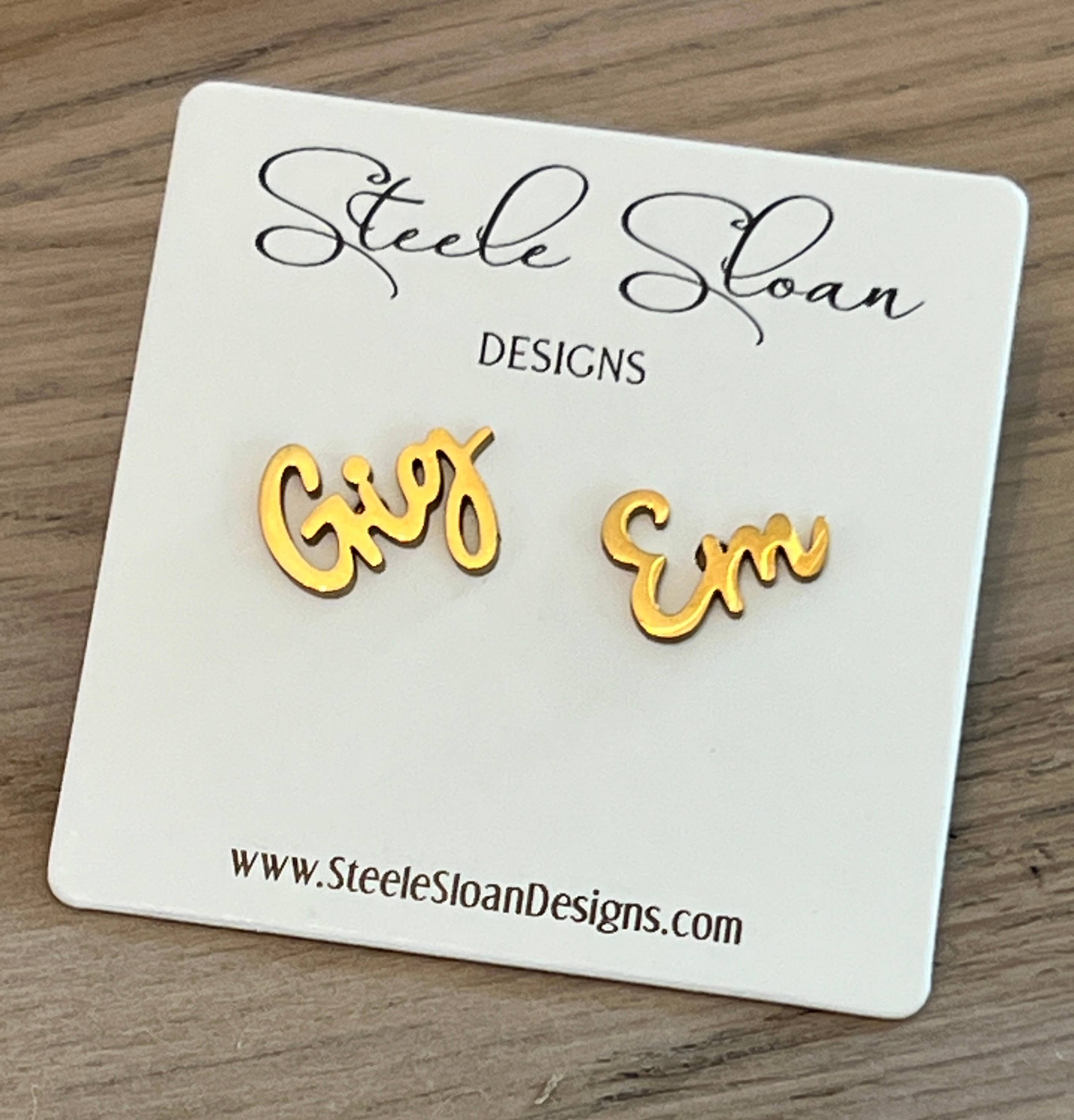 Gig Em Aggies Earrings - Texas A&M Gifts and Aggies Gameday