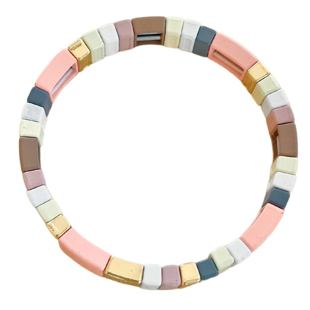 Peachy Keen Tile Bracelet