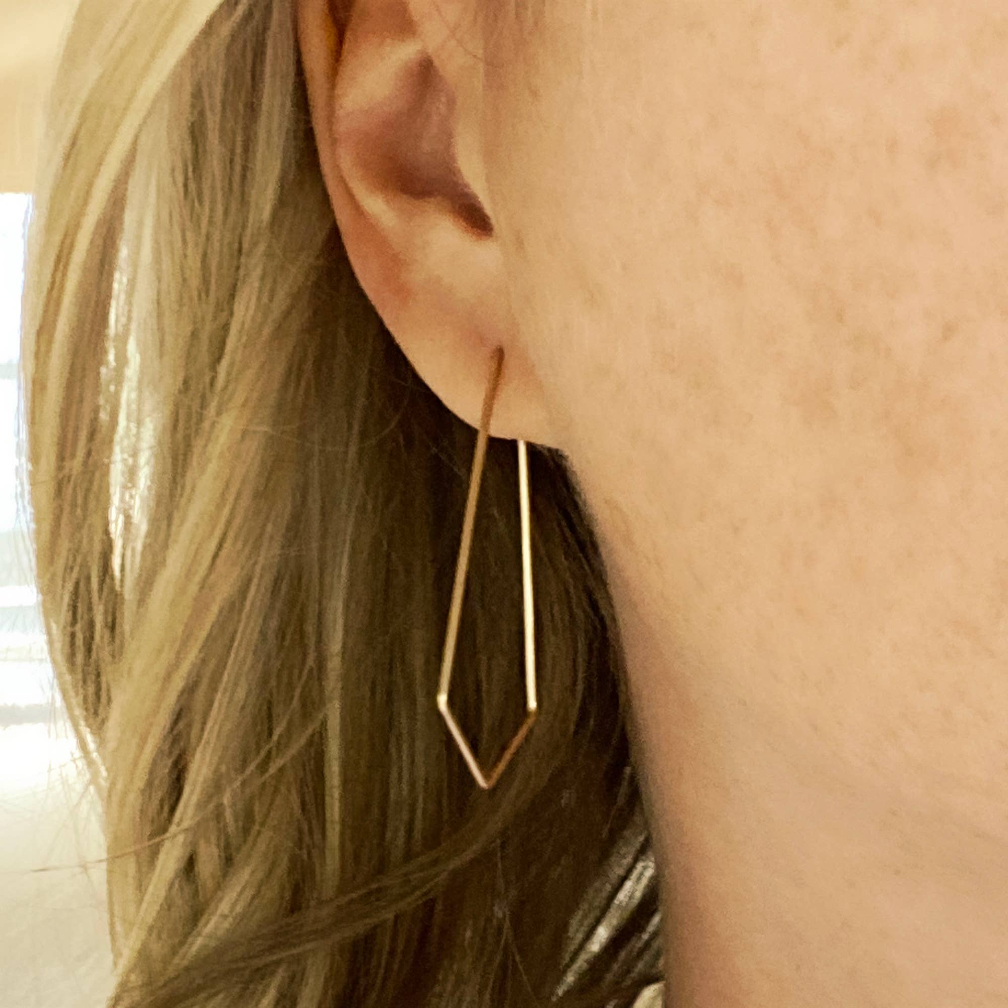 PRISM Minimal Hoop Earrings - gold filled