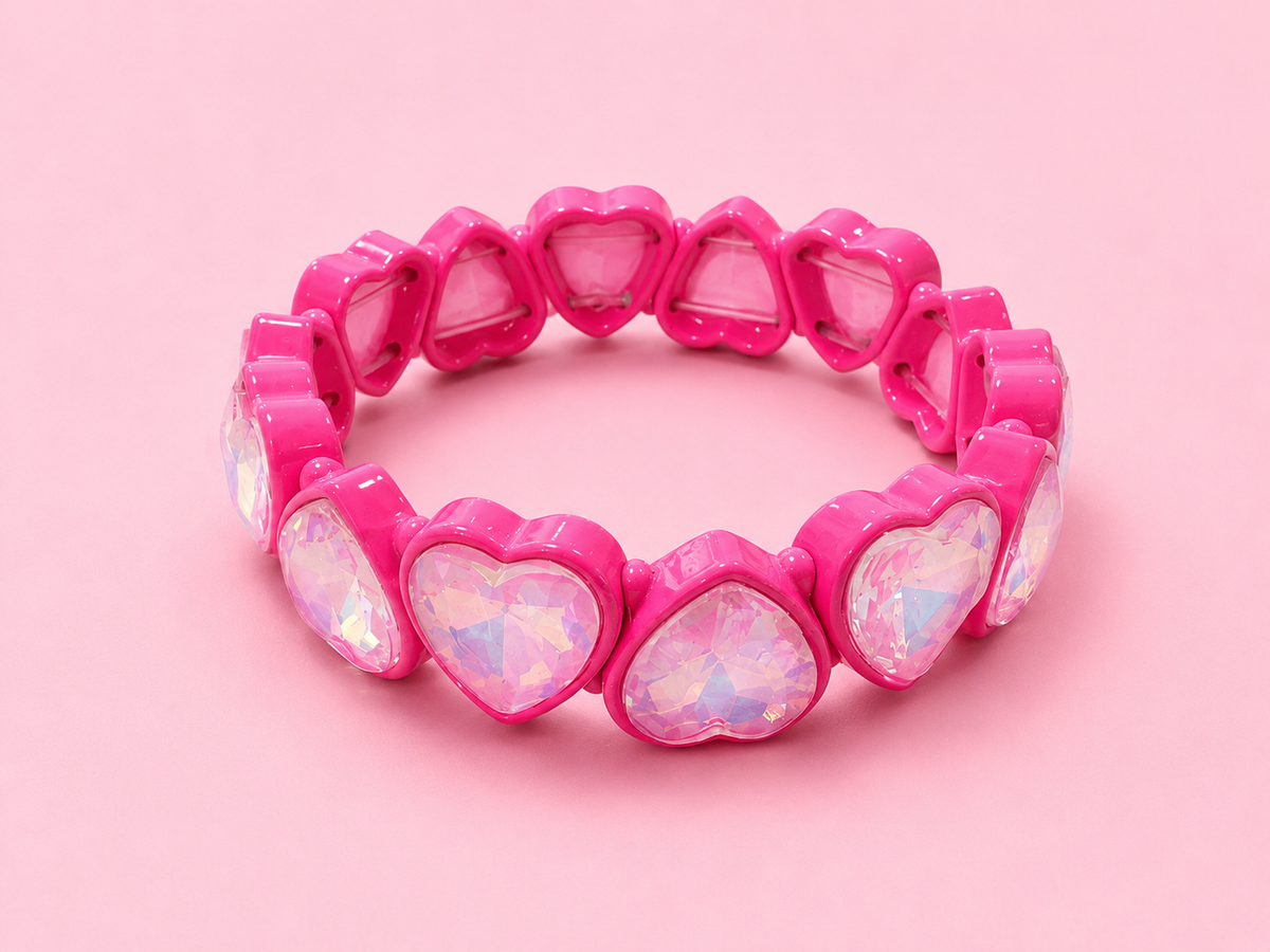 Enamel Stretch Bracelet - Assorted Styles - Love