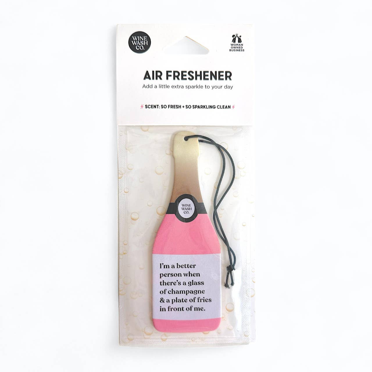 Champagne Air Freshener - Pink Champagne & Fries