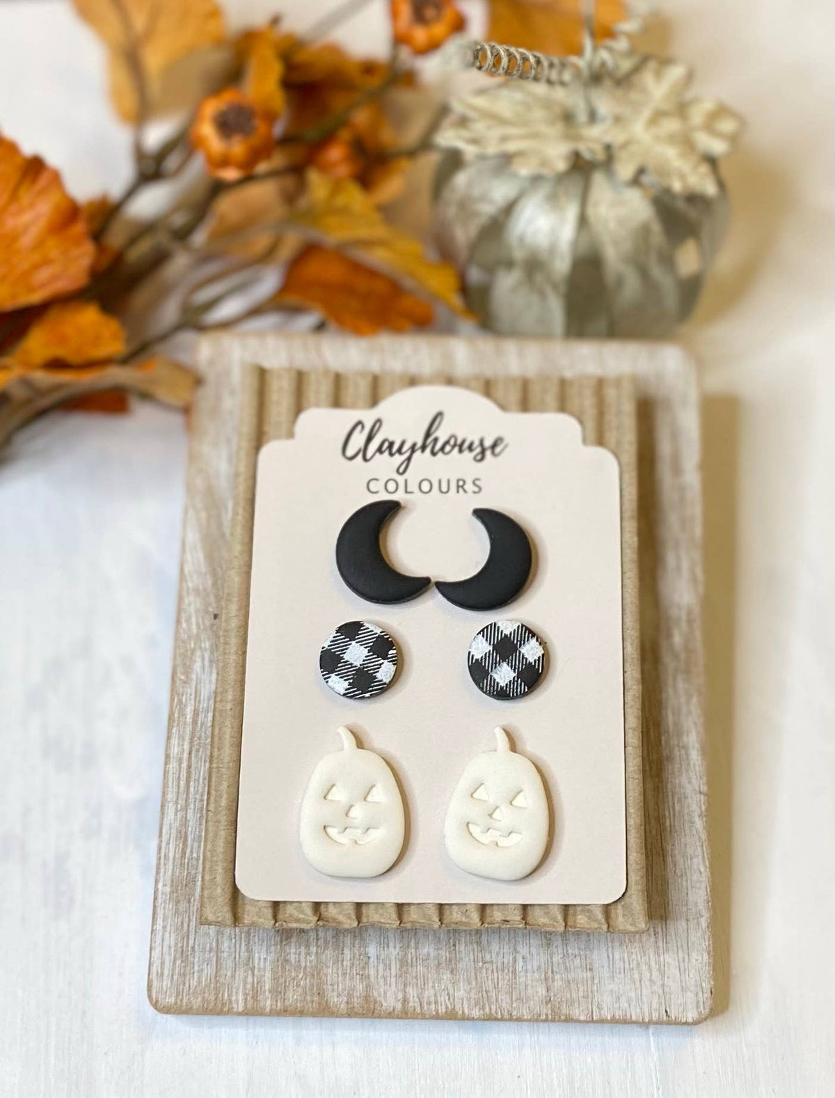 Fall Clay Earrings