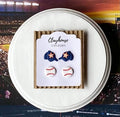 Astros Baseball Earrings 