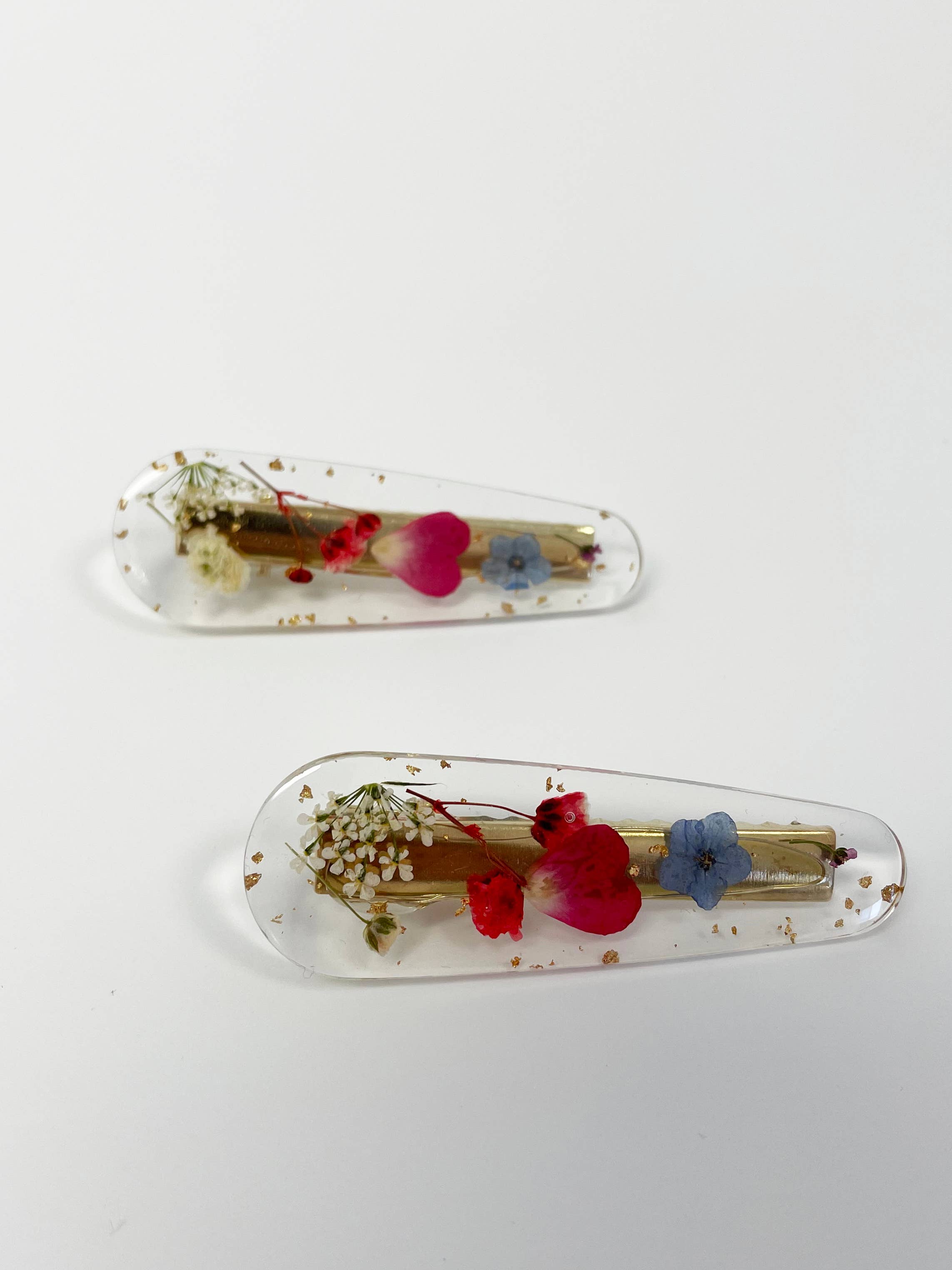 Flower Hair Clip - Real Pressed Flowers