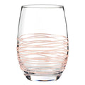 Textured Spun Wine Glass - Blush