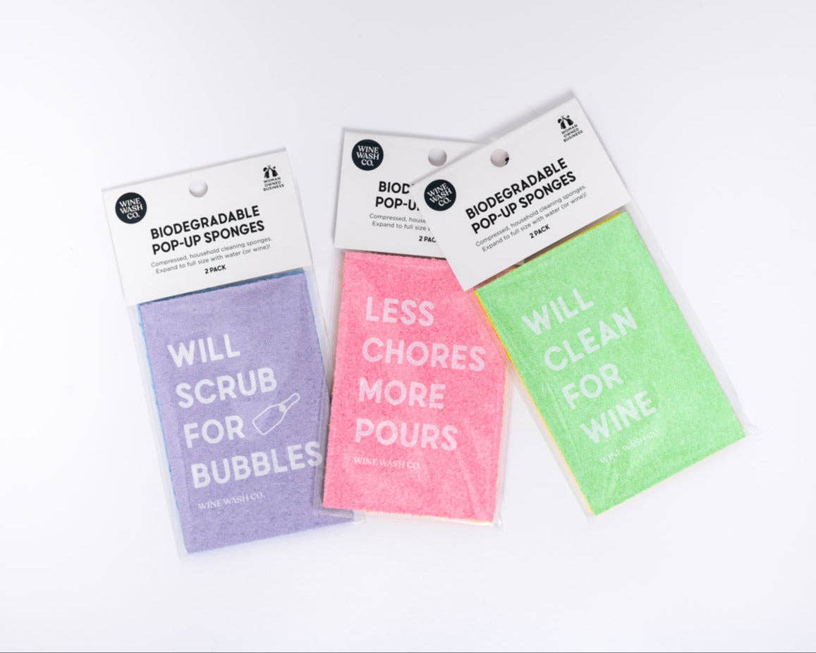 Biodegradable Pop-Up Sponge - Less Chores More Pours