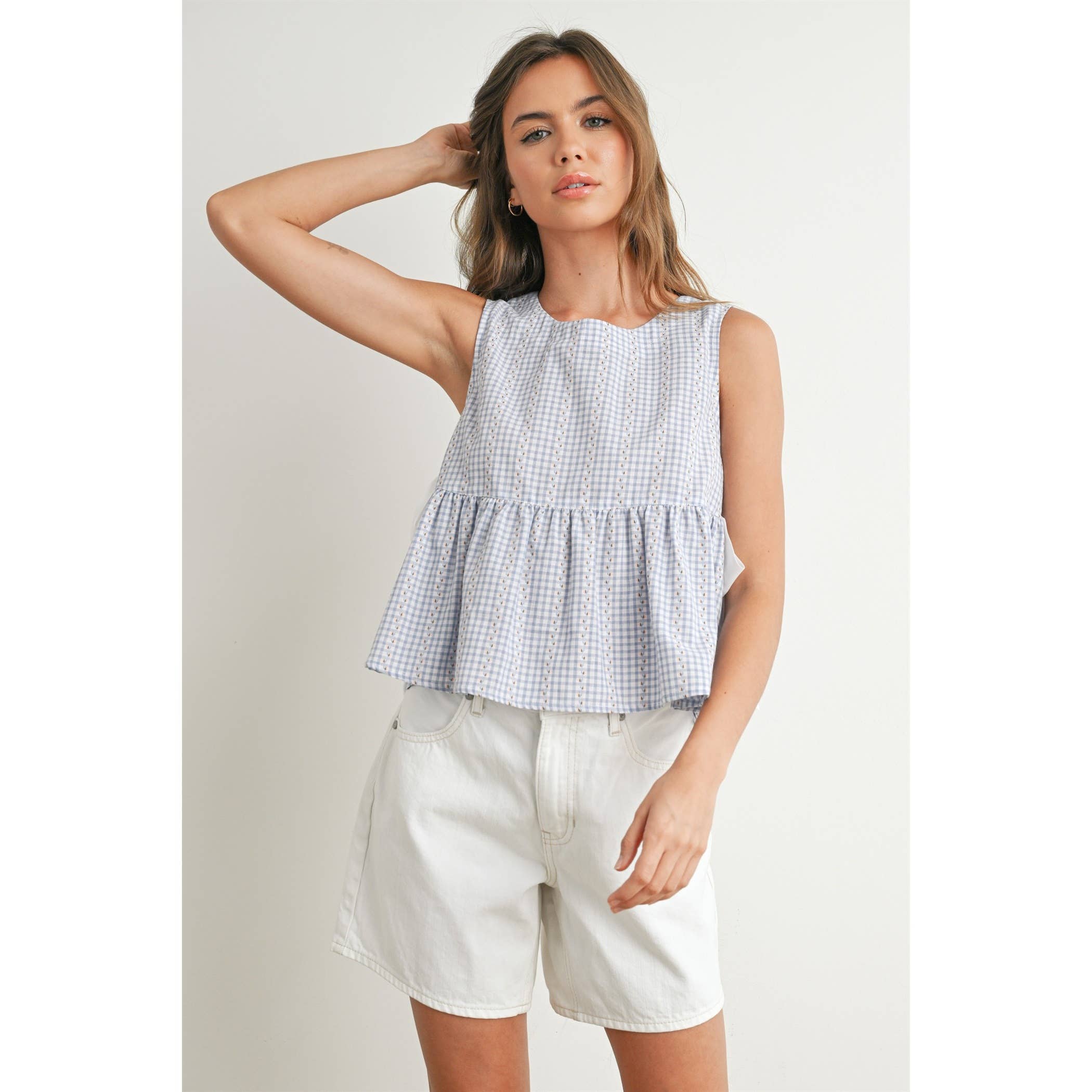 Sky Meadow Peplum Top
