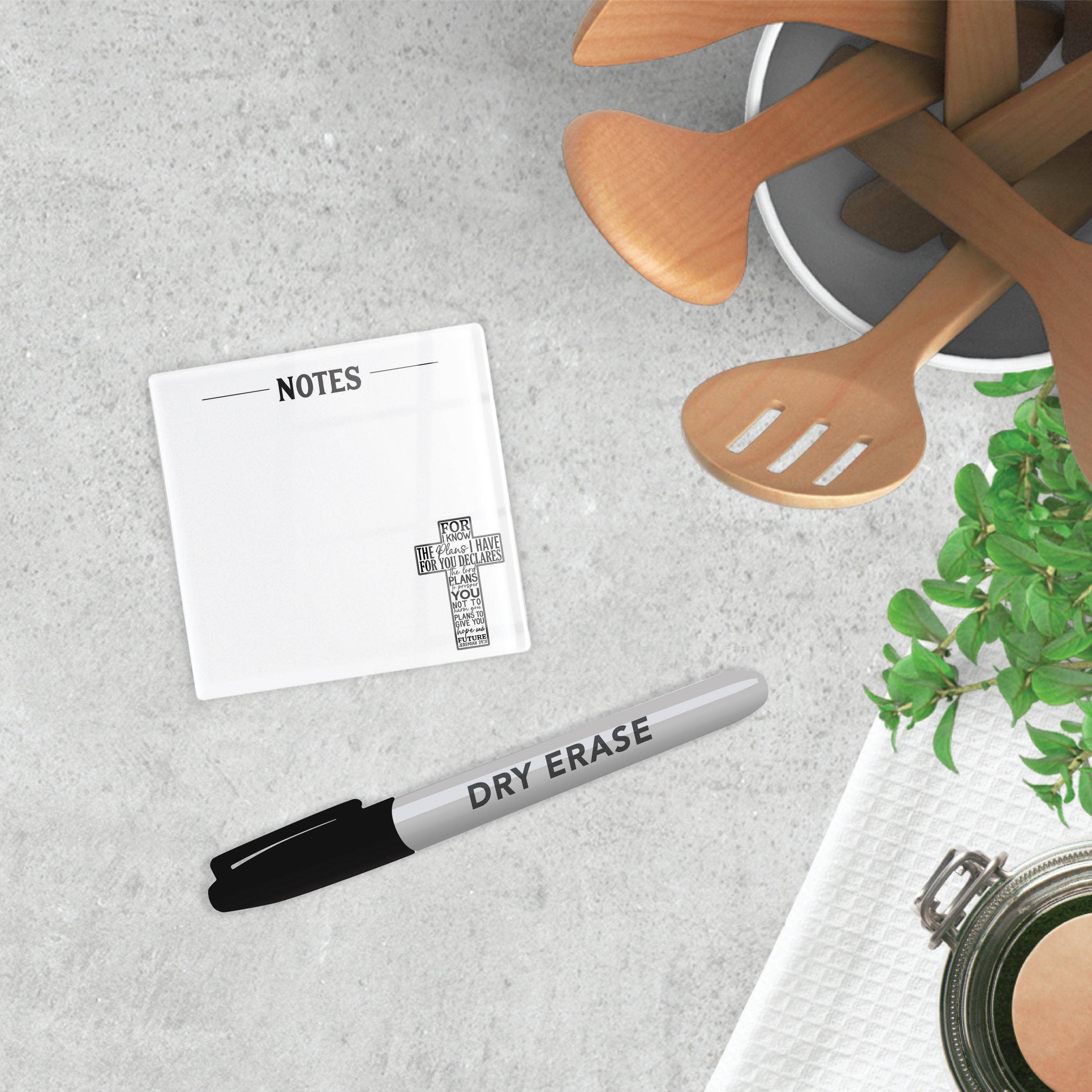 Graduation Gifts, 4x4 Dry Erase Desk Tile with Marker