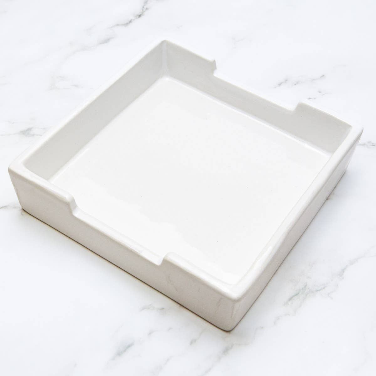 Classic Cocktail Napkin Holder - White - 5x5