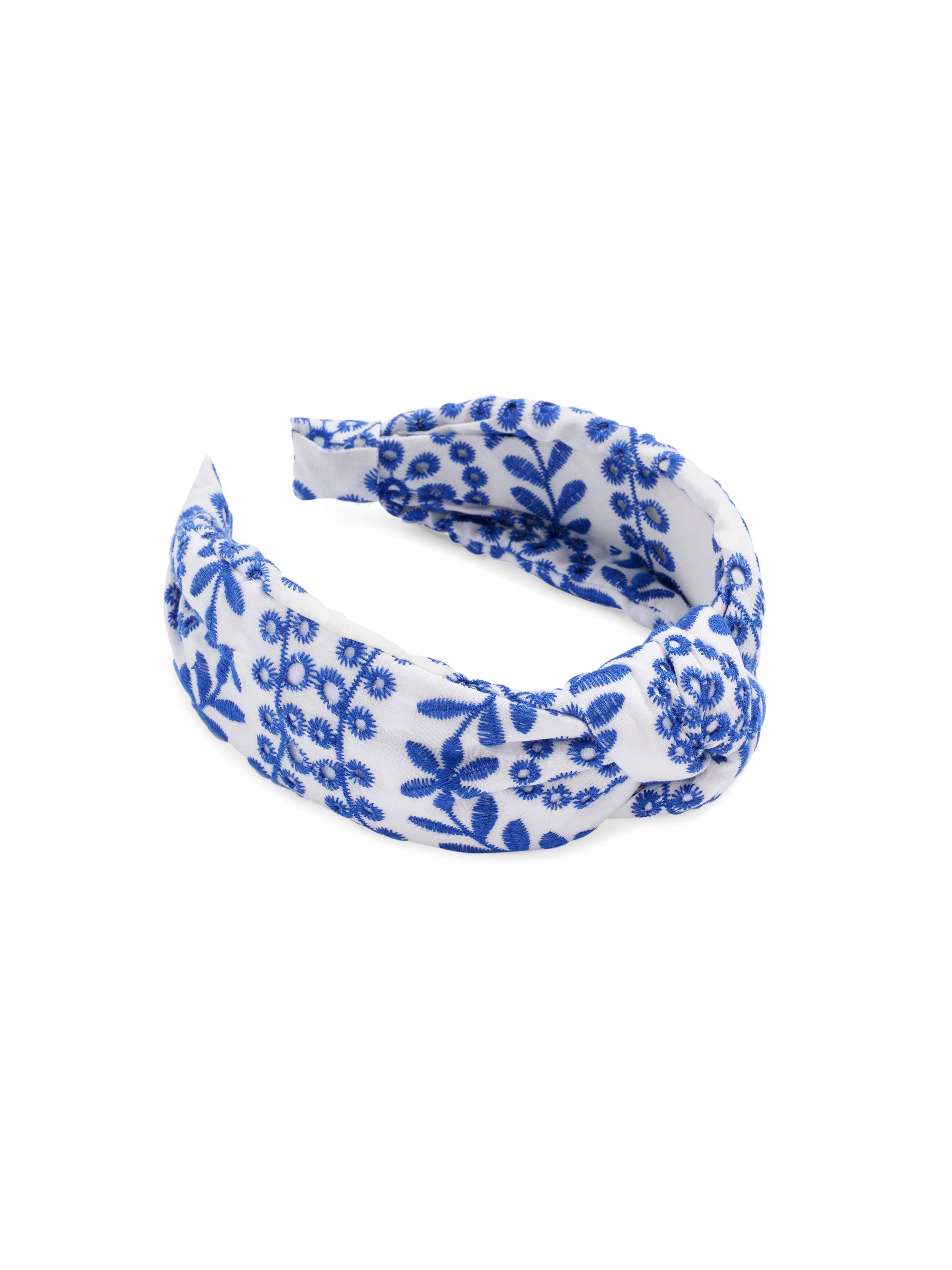 Athena Knotted Headband, Blue