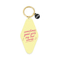 Good Girls Say Bad Words Yellow Printed Keychain