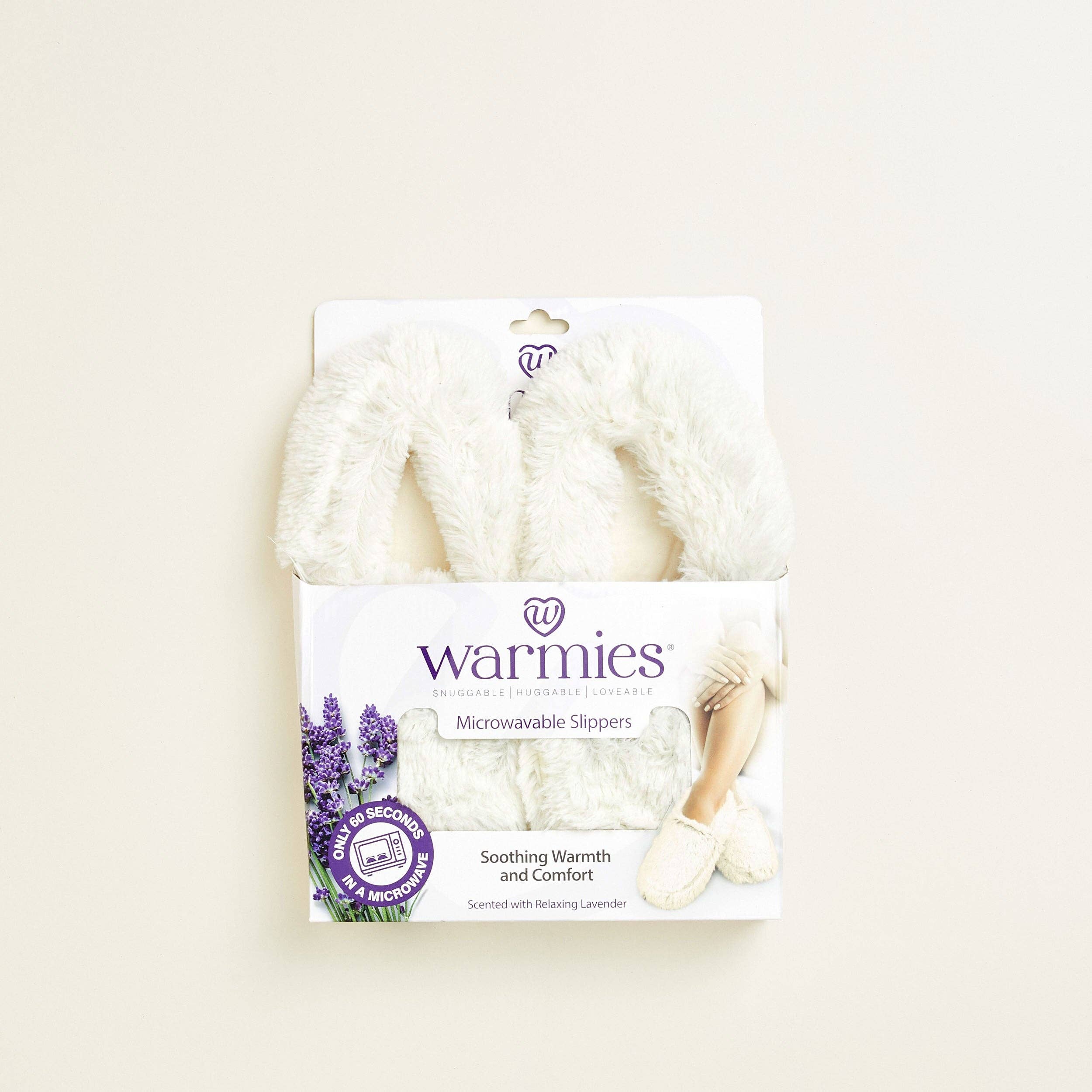 Cream Warmies Slippers