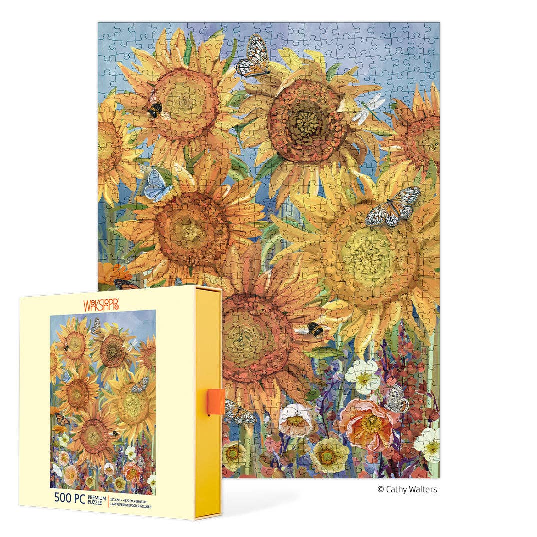Sunflowers 500 Piece Puzzle Gift for Nature Lover