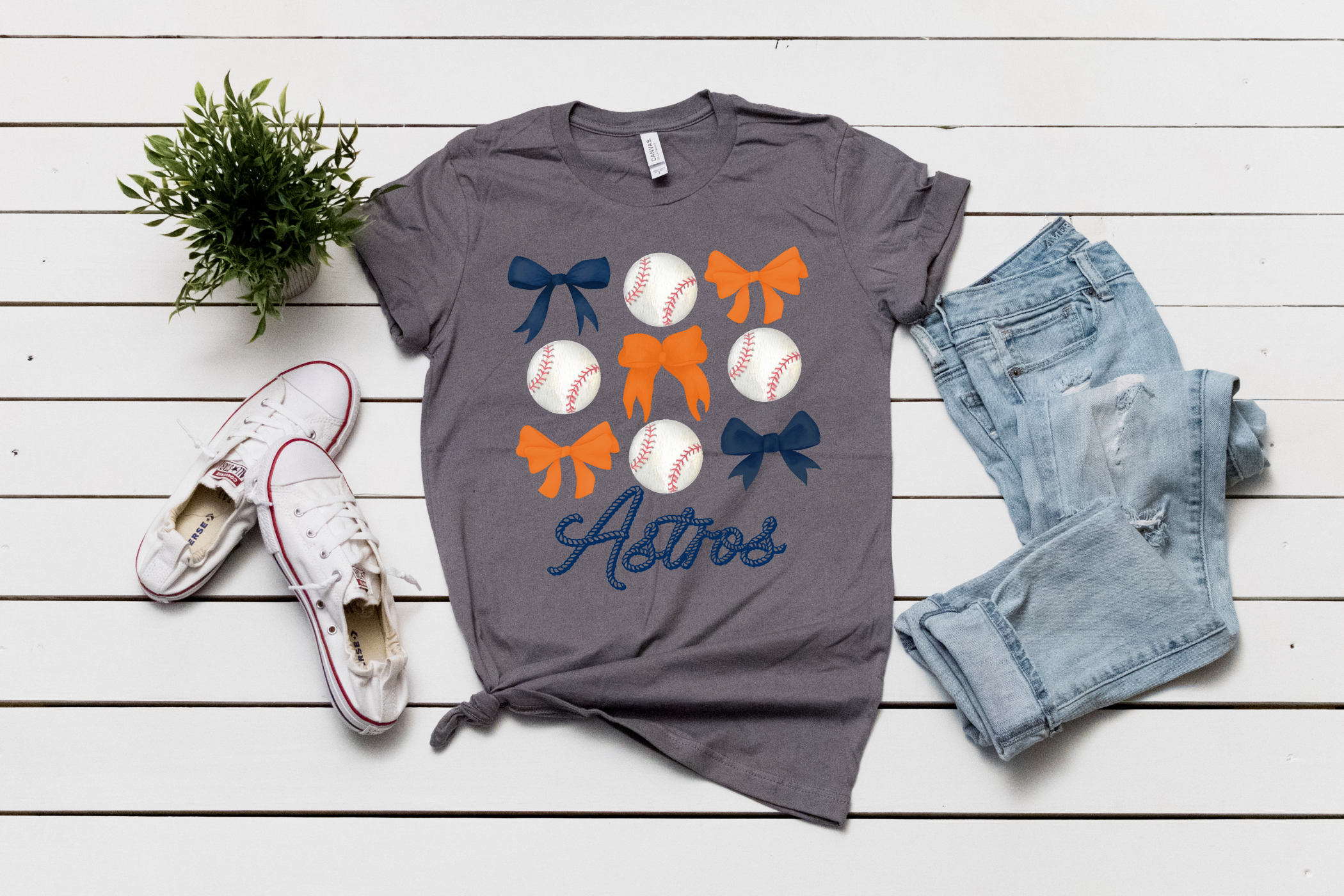 Astro Bows Baseball TShirt