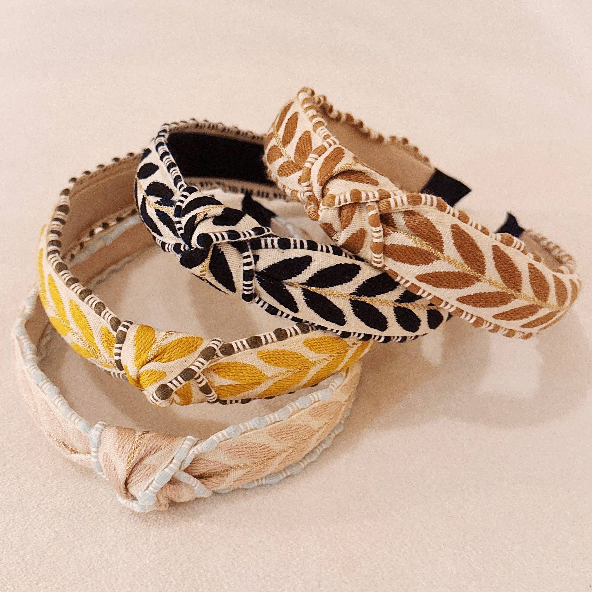 Southern French Slim Headband - Black, Brown, Yellow, or Pink
