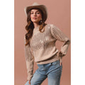 Sequins Embellished Holiday Sweater