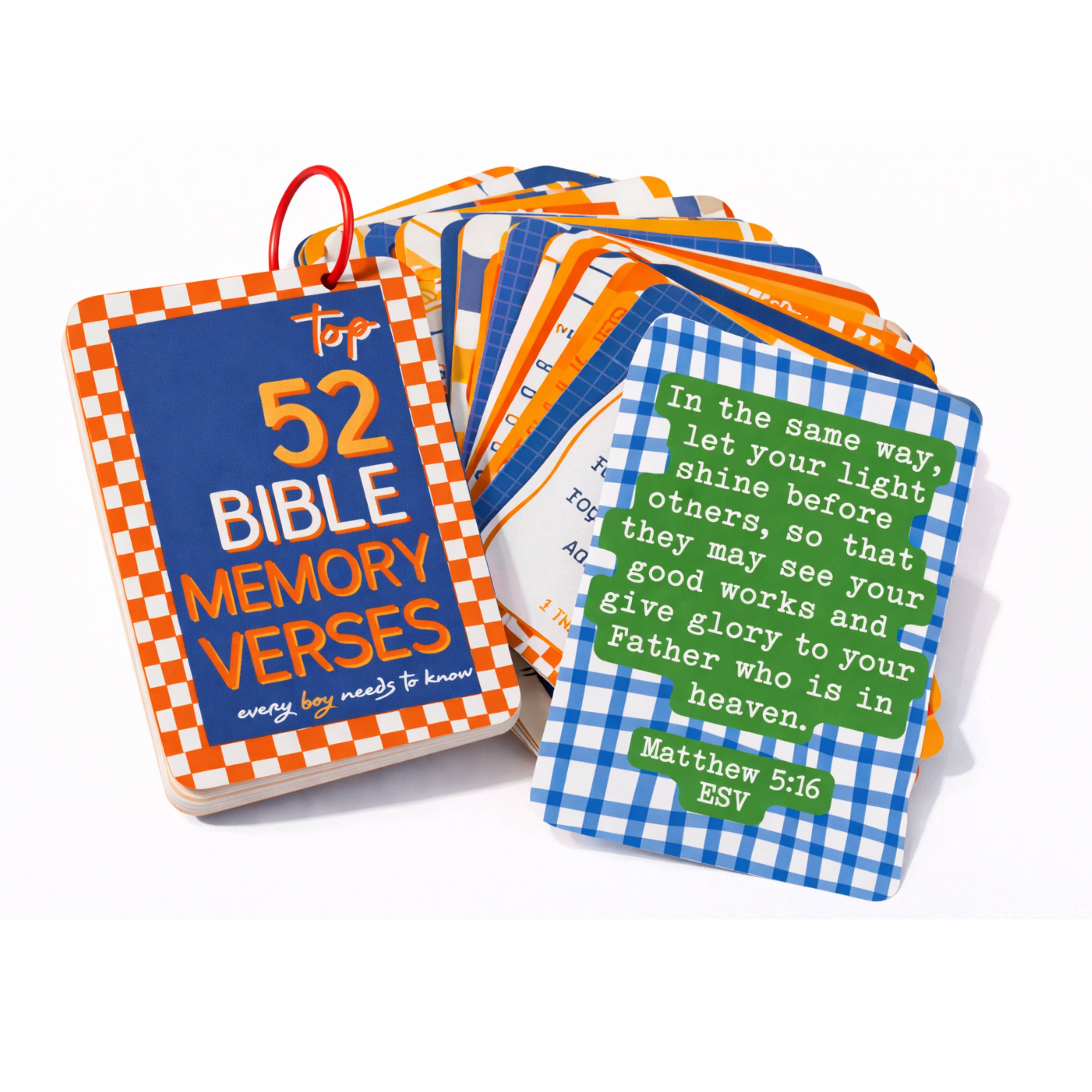 Kids Bible Memory Cards Christian gift