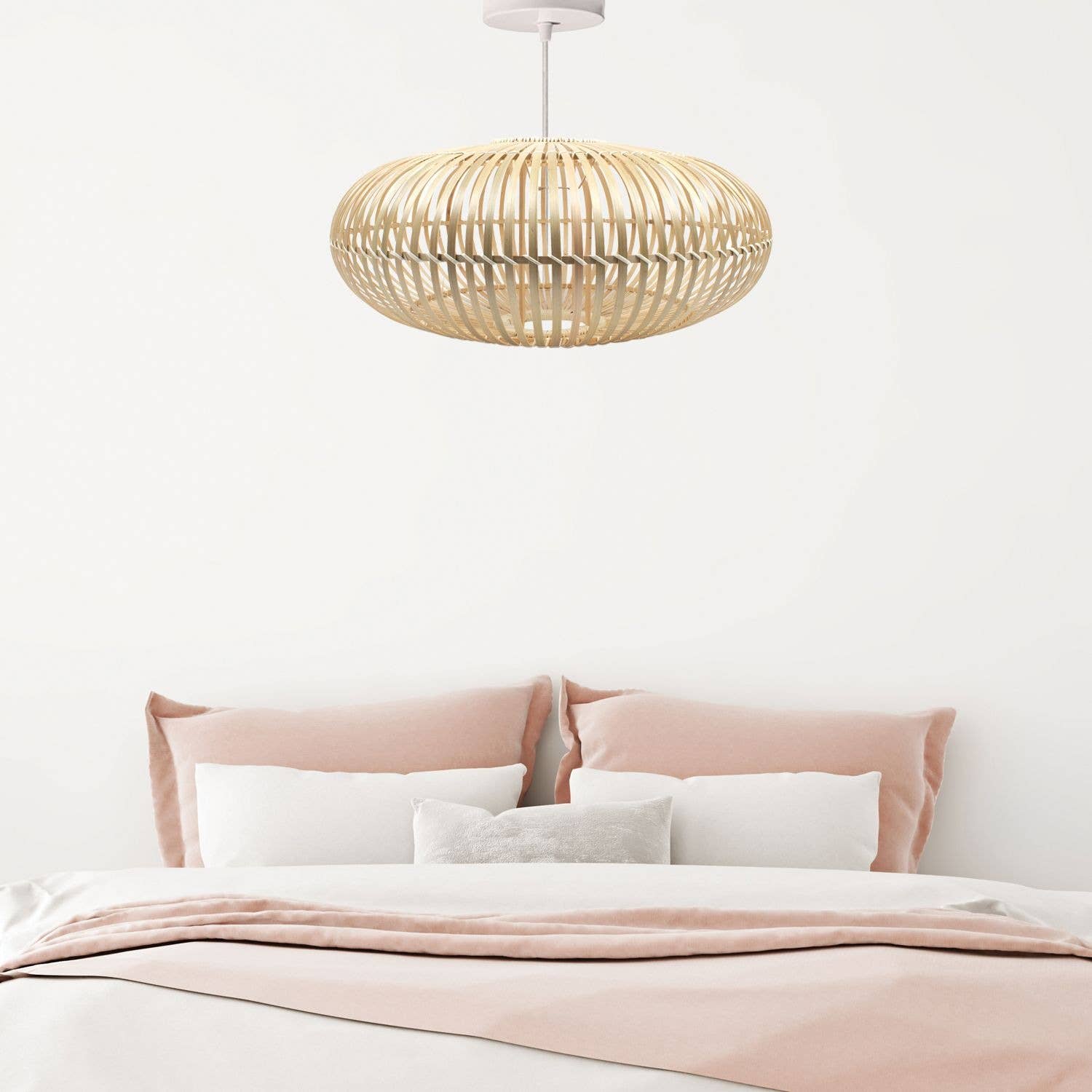 Bamboo Circular Pendant Light