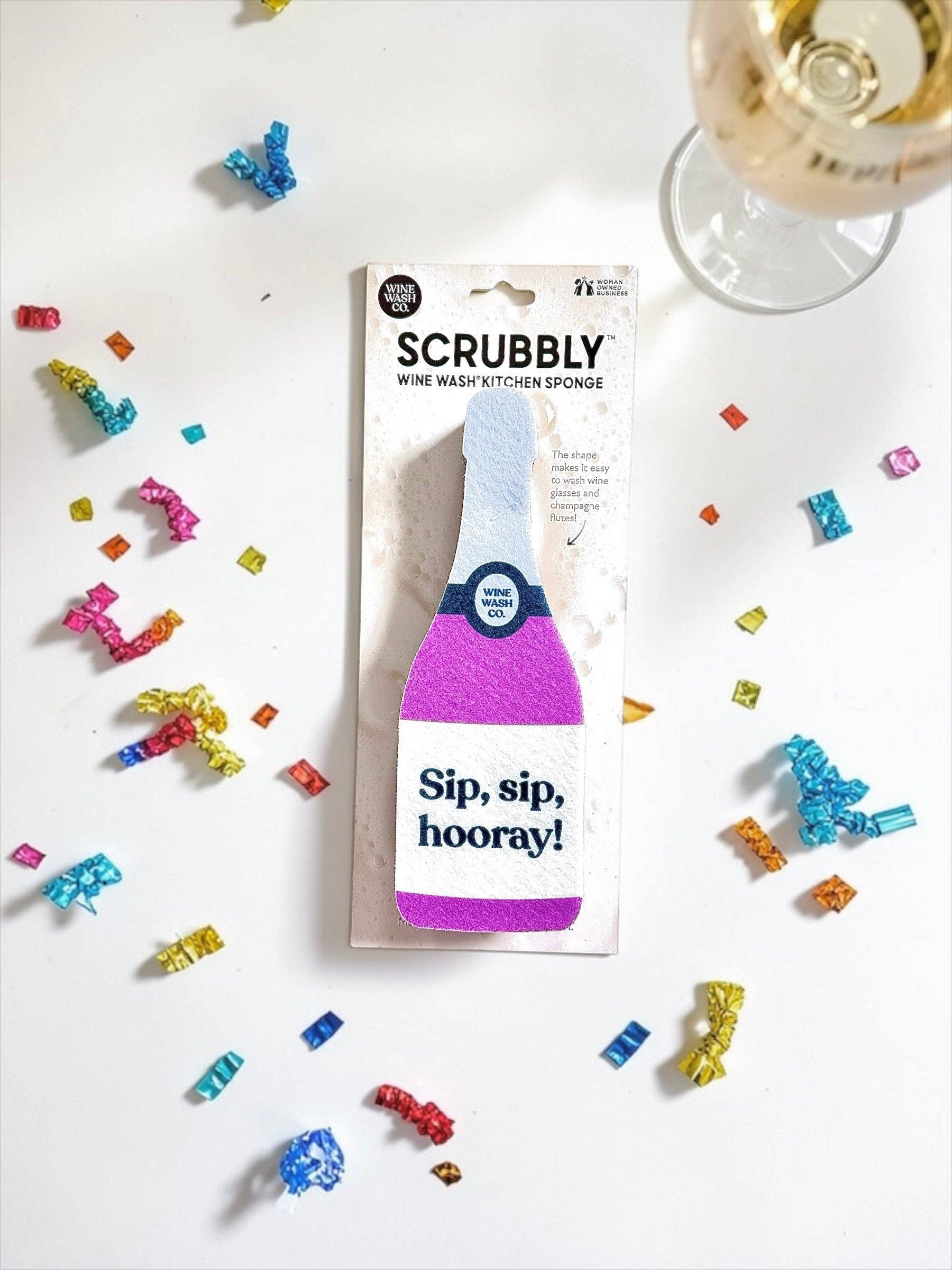 Scrubbly™ Sponge - Sip Sip Hooray