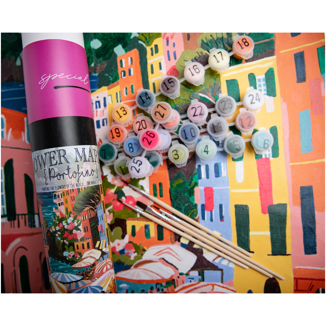 Flower Market: Portofino Paint By Number