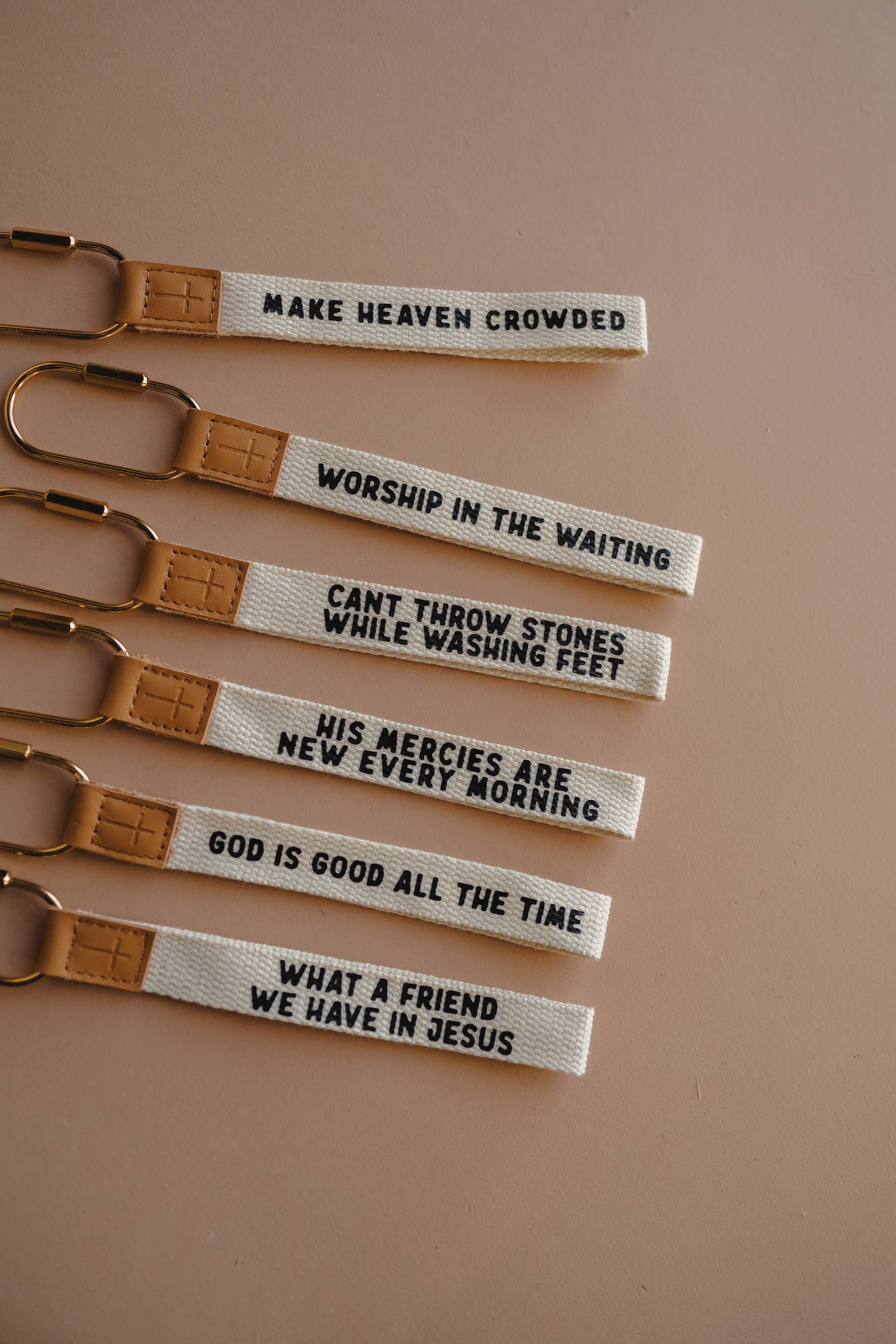 Can't Throw Stones Wristlet Keychain