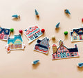 Christmas Village Felt Garland