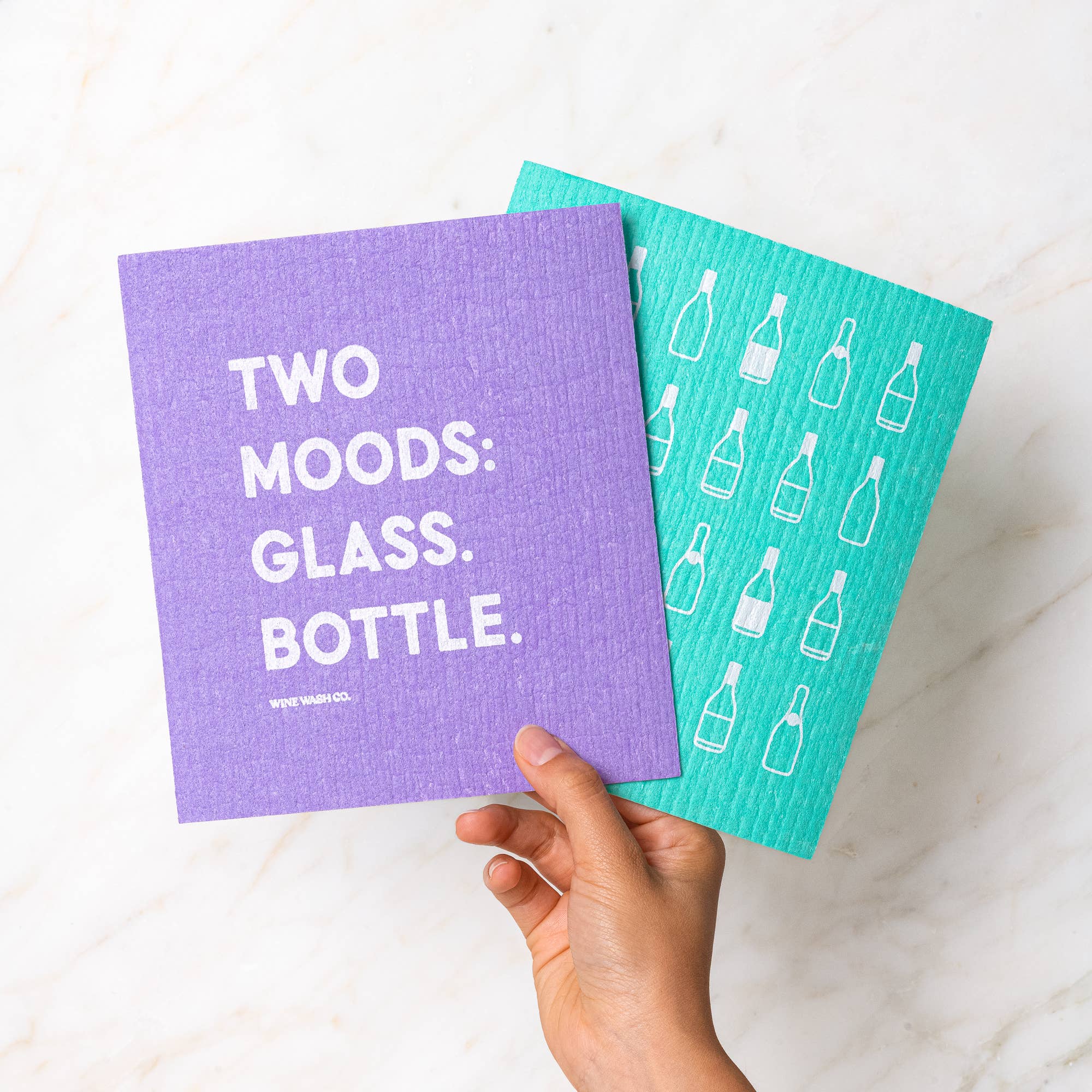 Wine-Themed Biodegradable Dish Cloths
