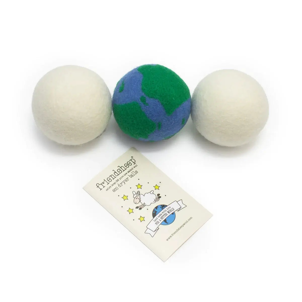 No Planet B Eco Wool Dryer Balls - Earth