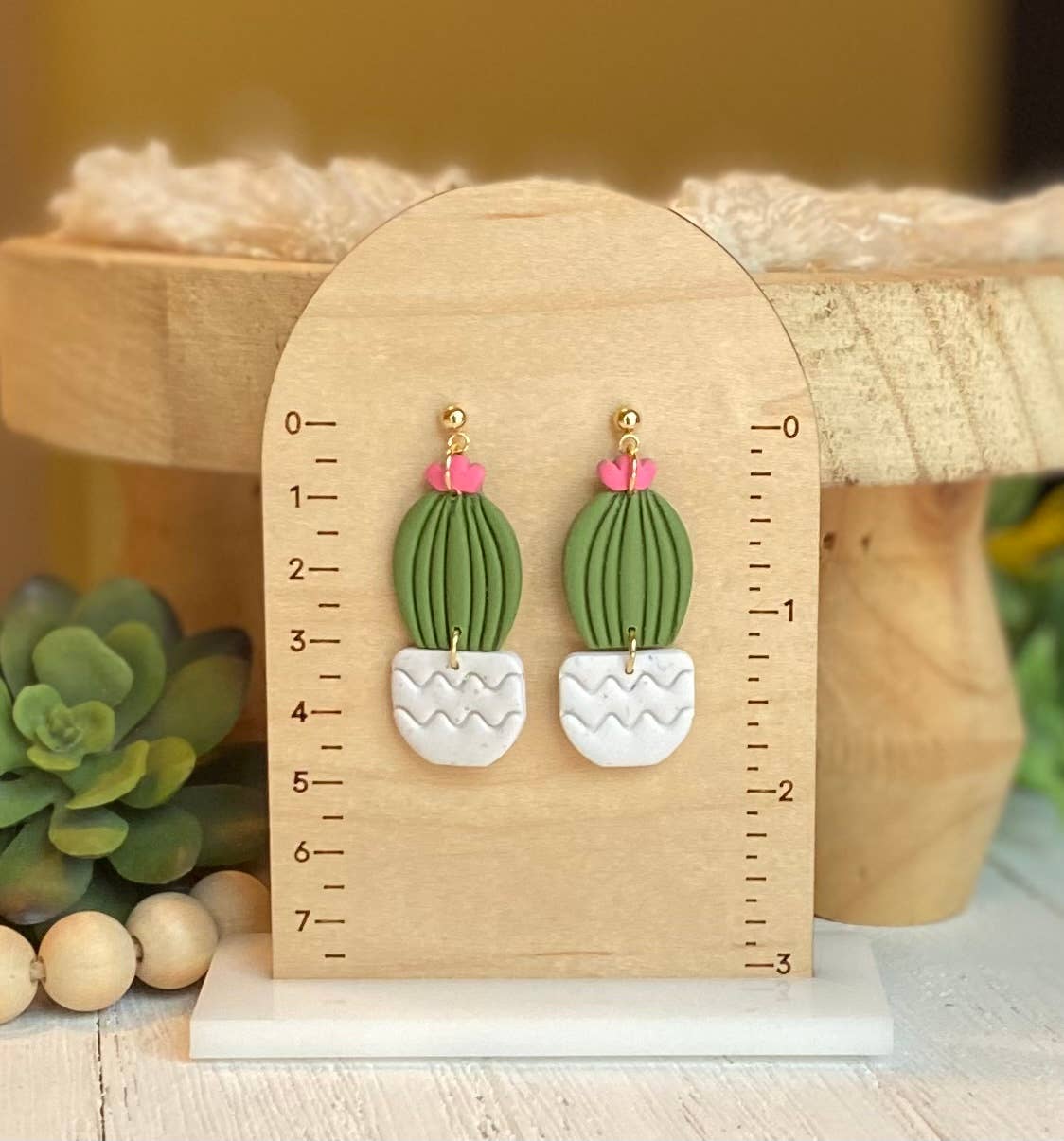 Cactus Plant Earrings