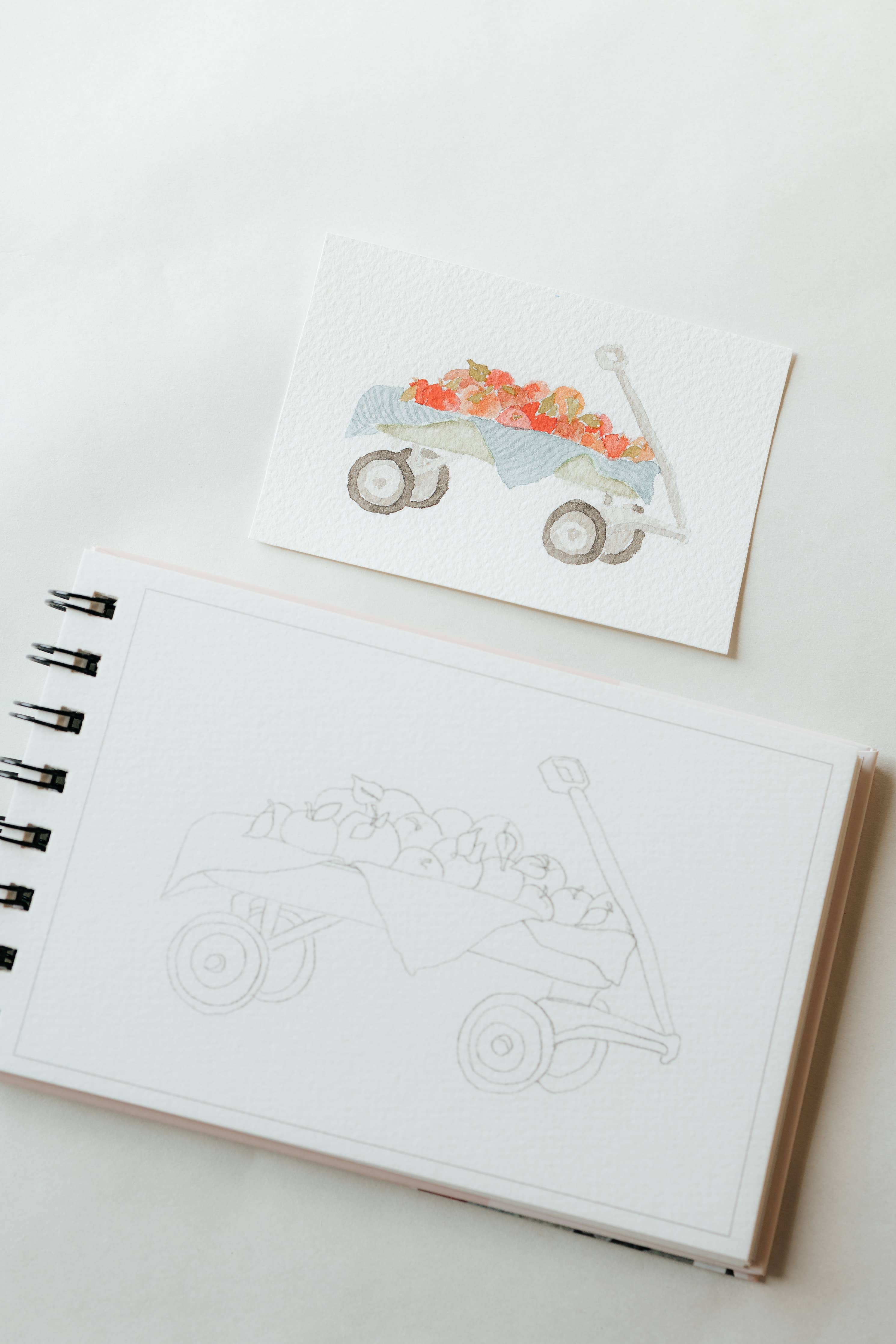 A little bit of autumn - mini watercoloring book
