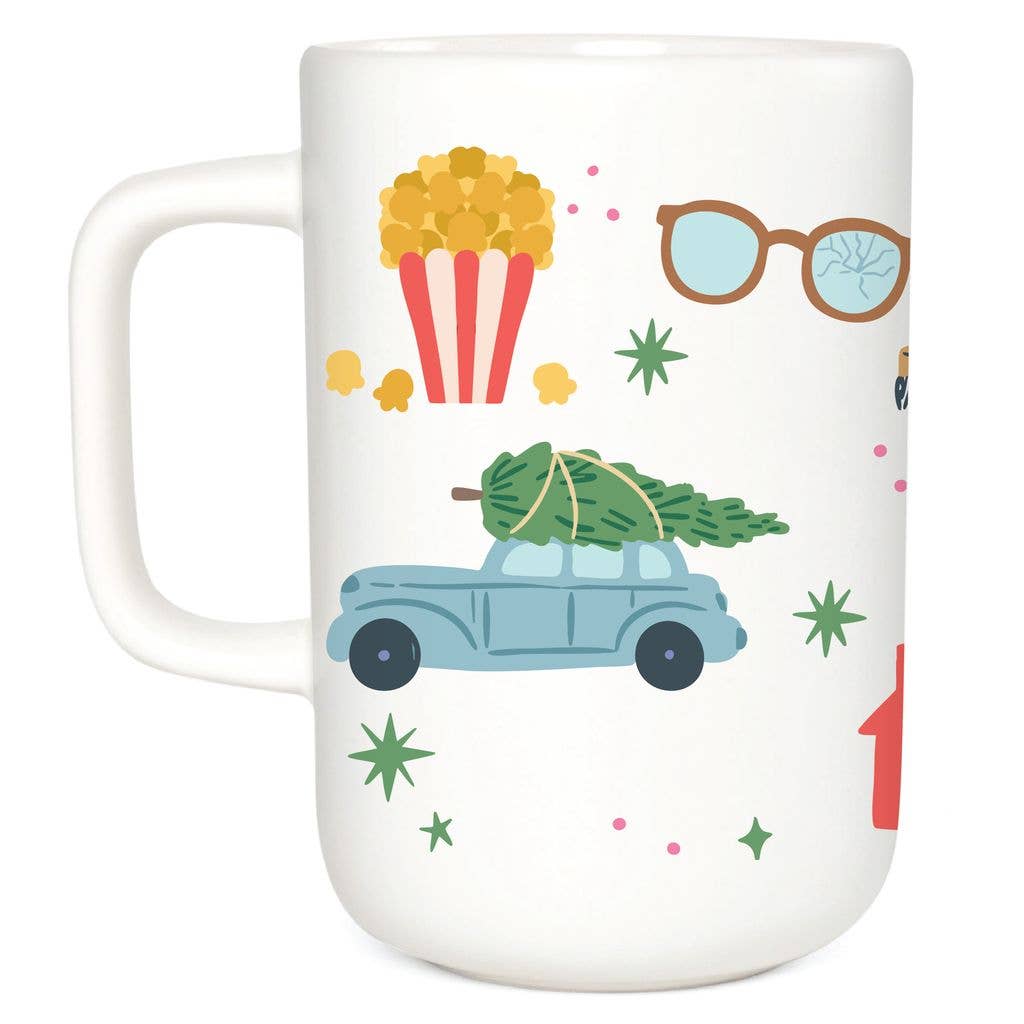 Classic Christmas Movie Favorites Tall Ceramic Coffee Mug