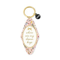 Where Are My Damn Keys Floral Printed Keychain