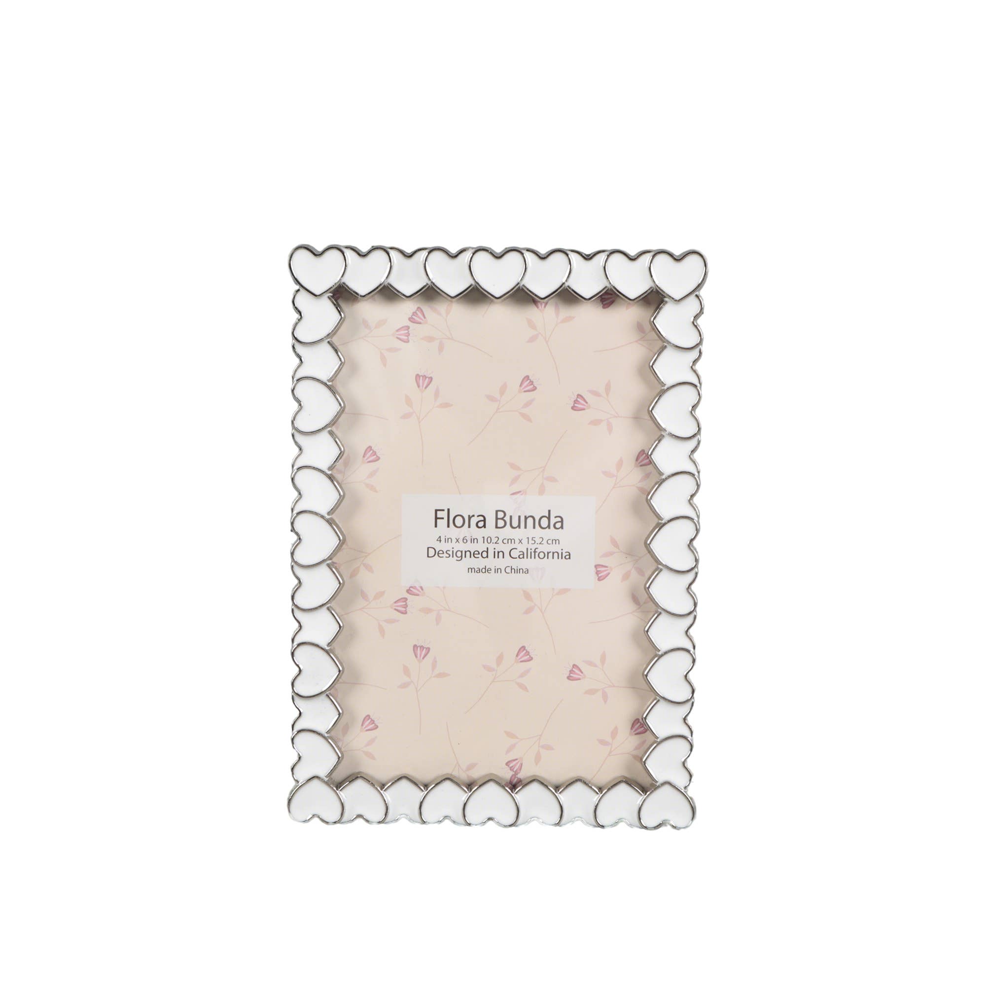 4x6 Heart Zinc Alloy Frame