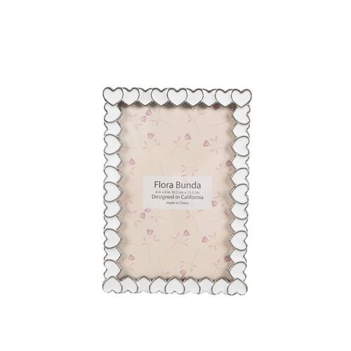 4x6 Heart Zinc Alloy Frame