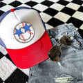Baseball Star Eyes Trucker Hat
