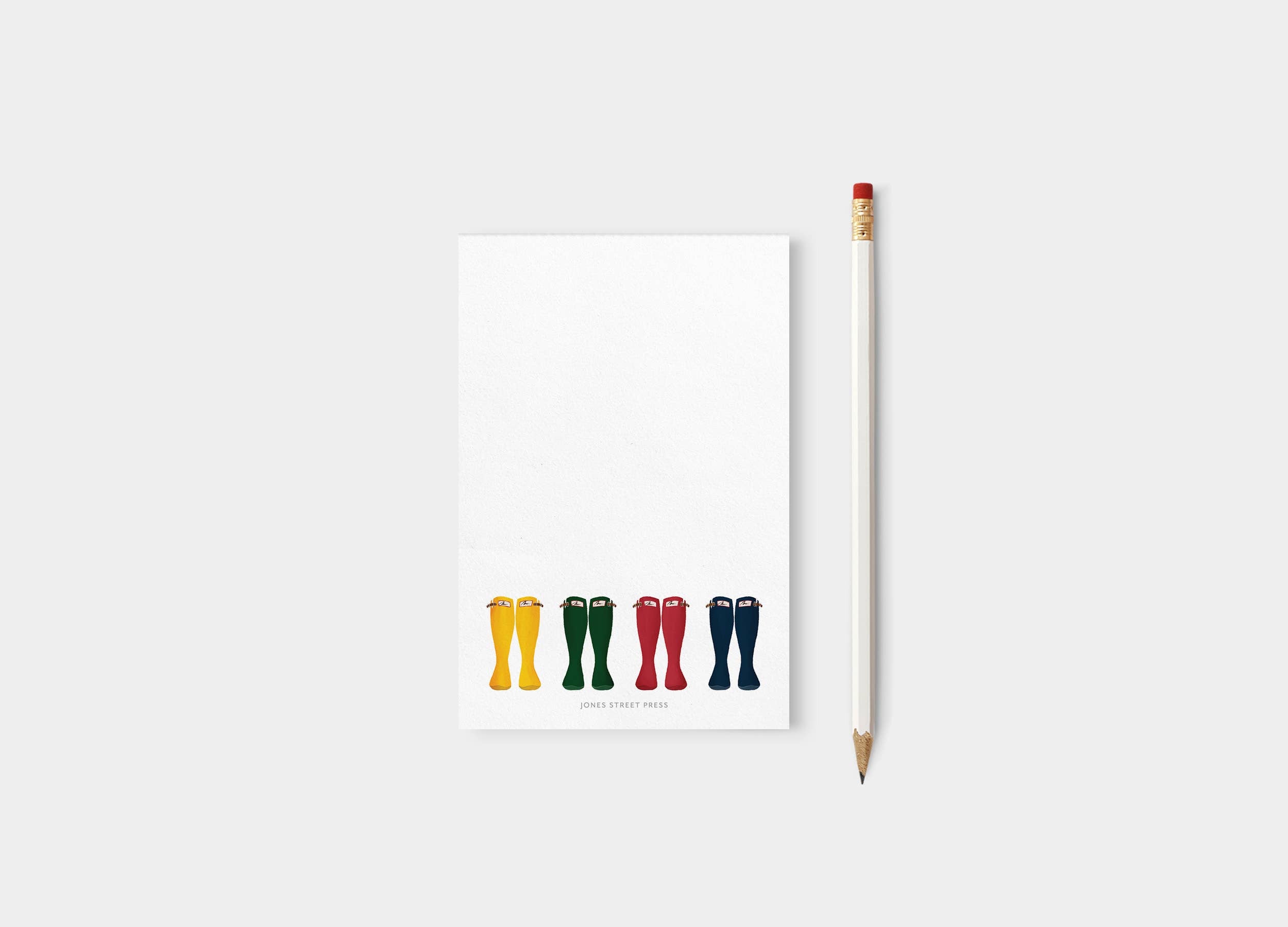 Colorful Wellie Rainboot Notepad – Cute Gardener List Pad