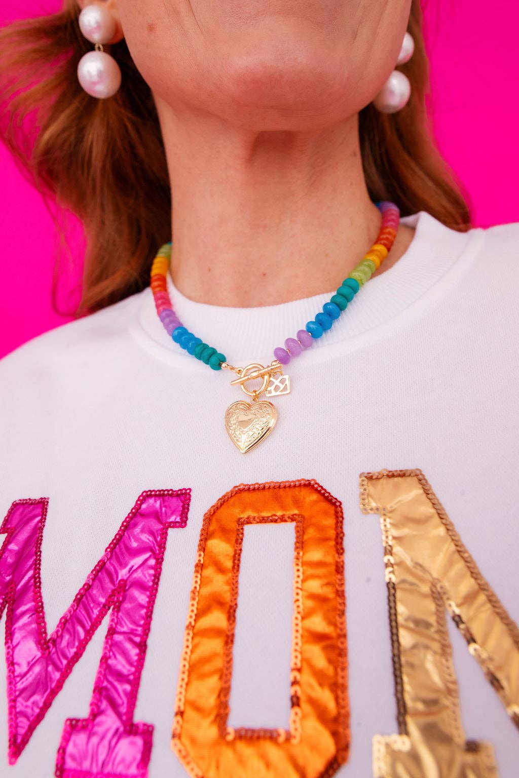 Rainbow Locket Necklace