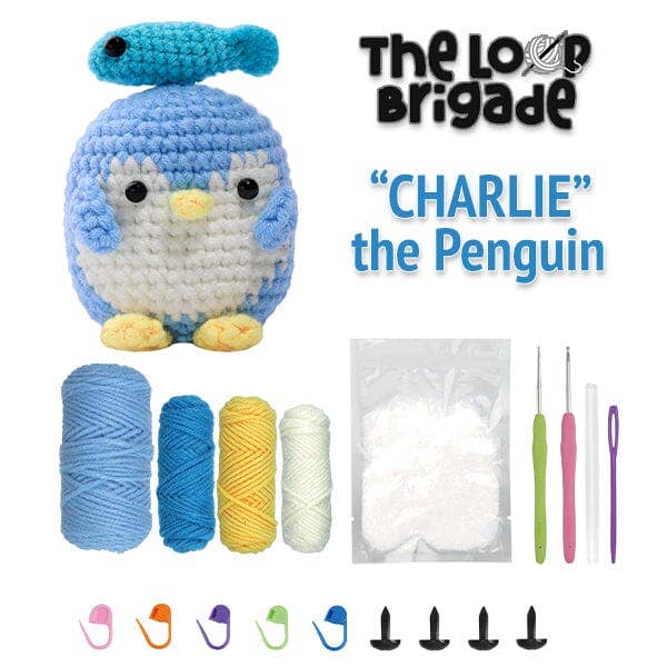 The LOOP Brigade DIY Crochet Kit - Charlie the Penguin