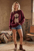 Oversized Gameday Football Puppy Sweater