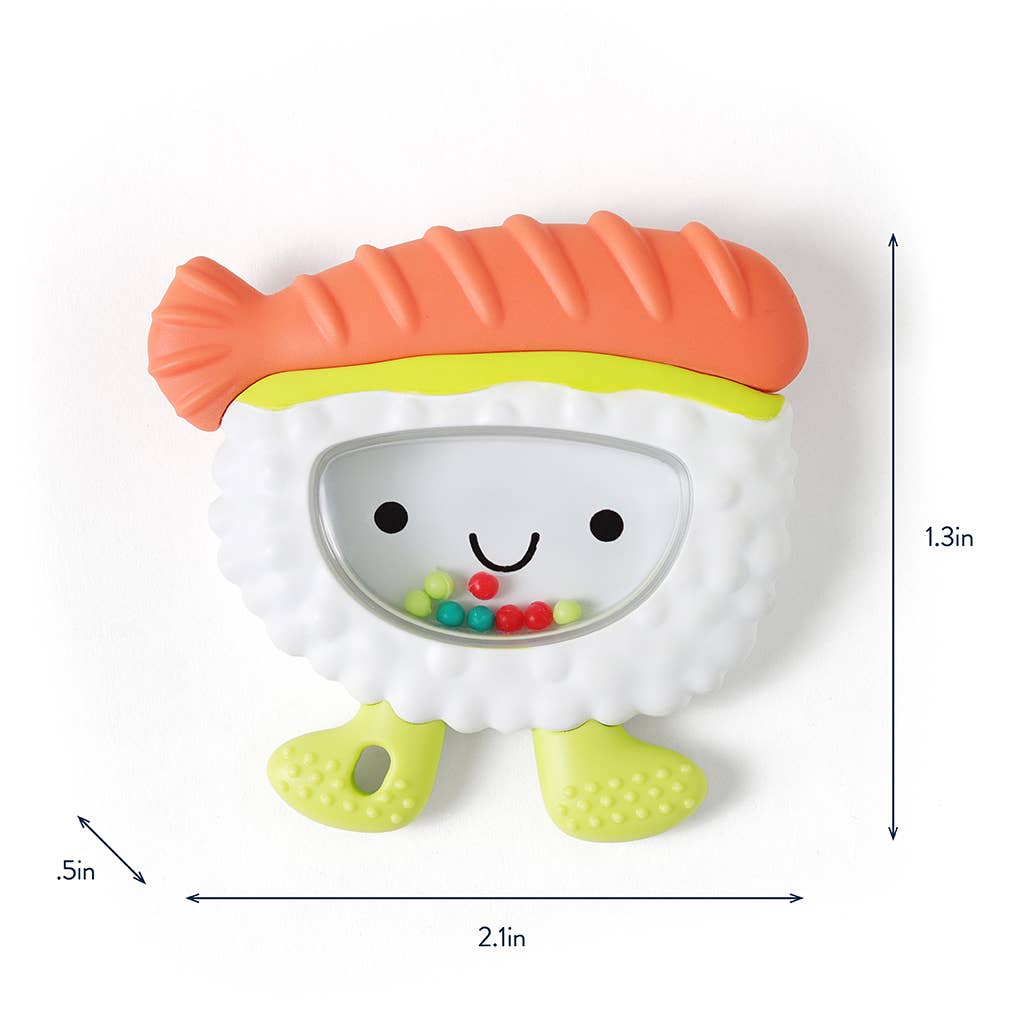 Sweetie Shake Plus™ - Teething + Rattle Toy - Tumbler, Croissant, or Sushi