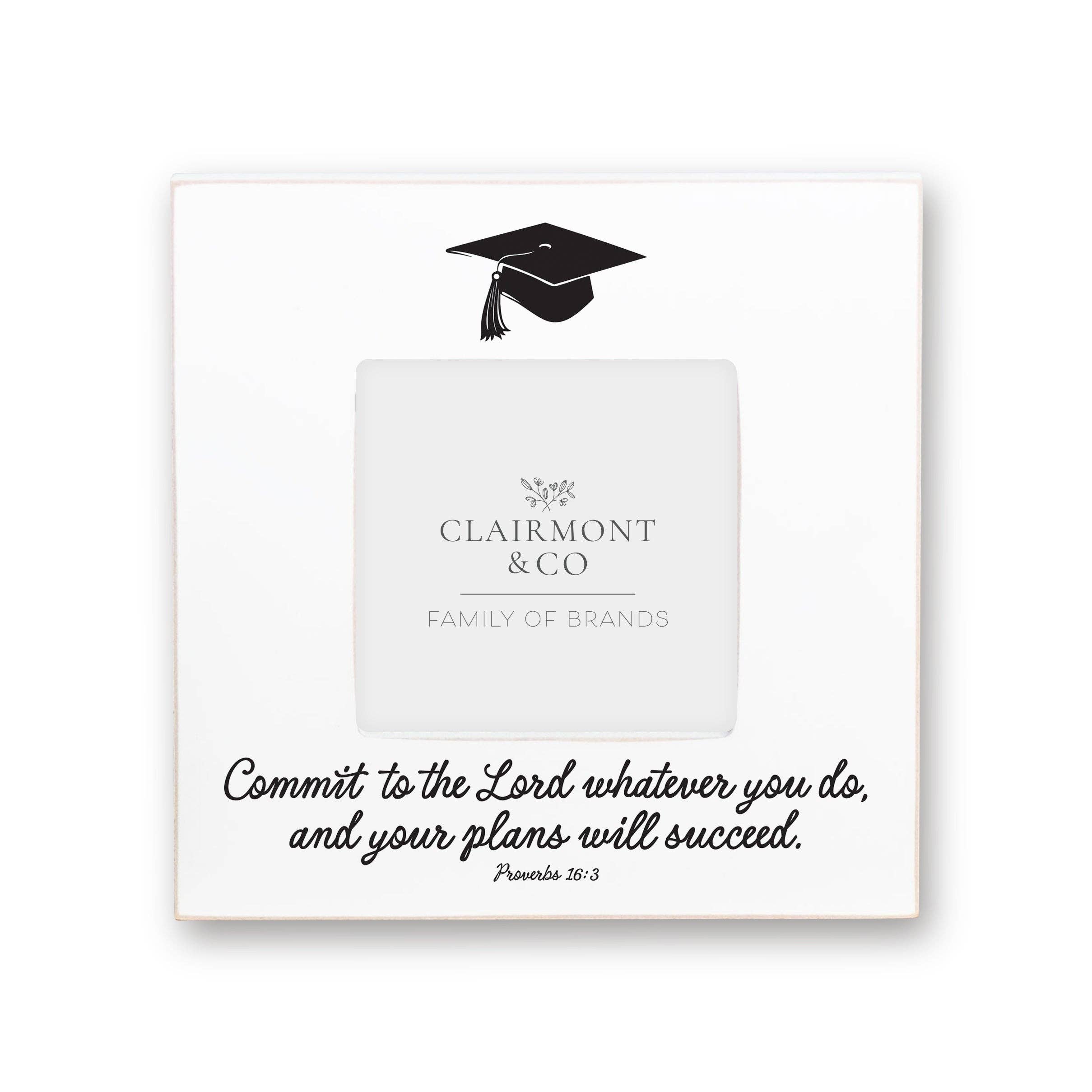 Graduation Picture Frame-Commit To The Lord Whatever You Do