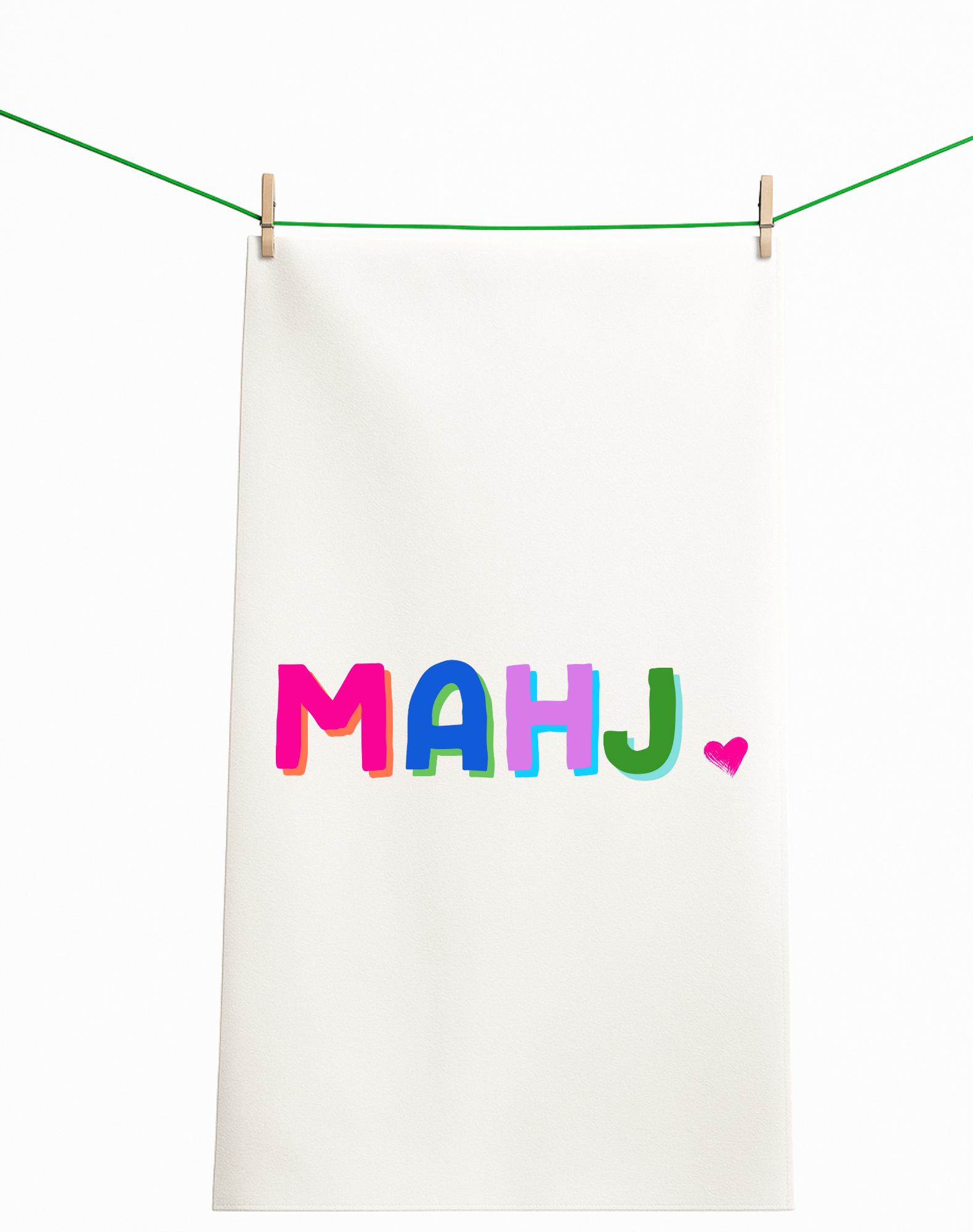 Mahjong gift towel colorful mahjong hostess mahj gift