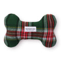 Holly Jolly Plaid Flannel Holiday Dog Squeaky Toy