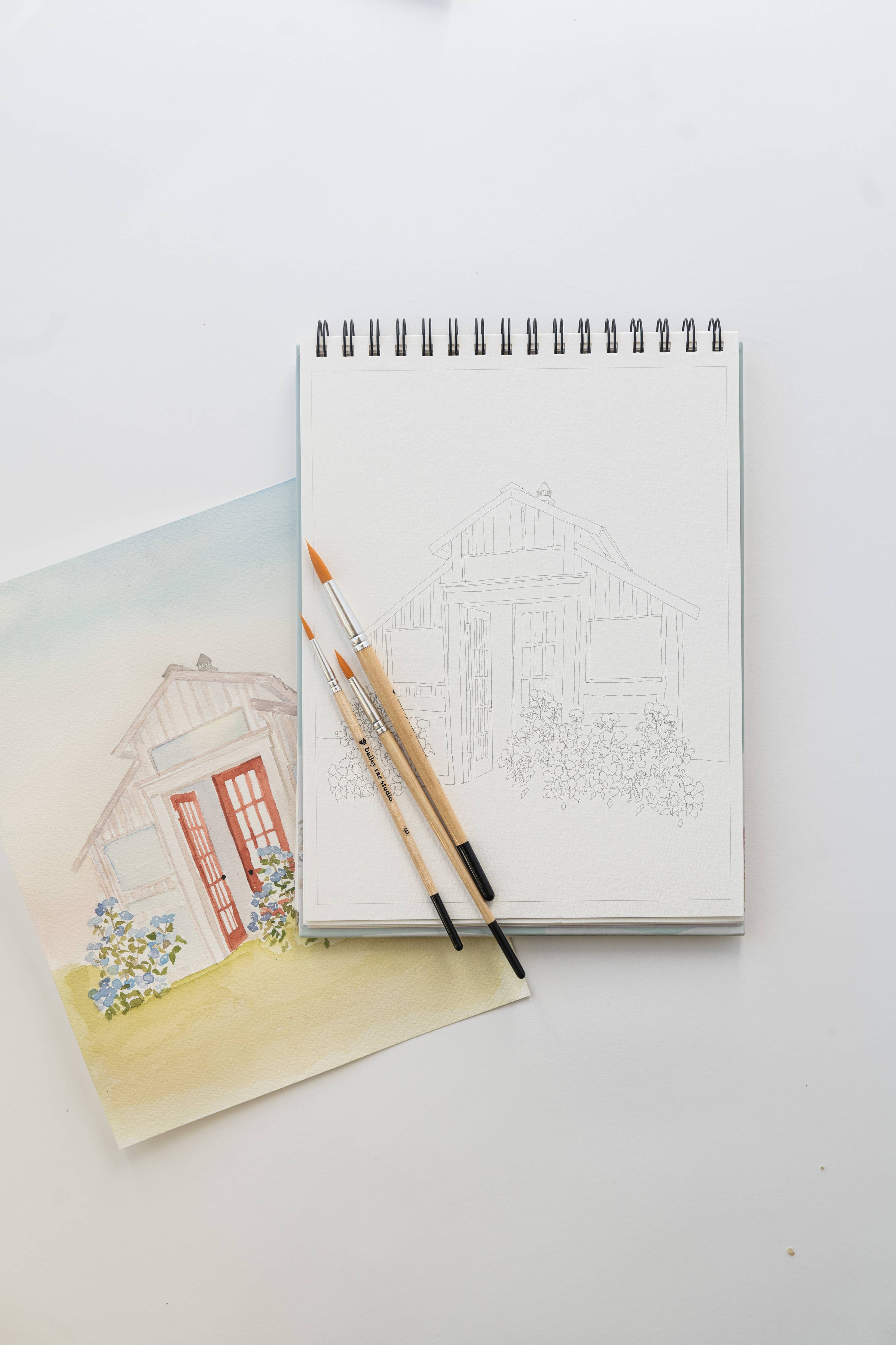 Country Life Watercoloring Book
