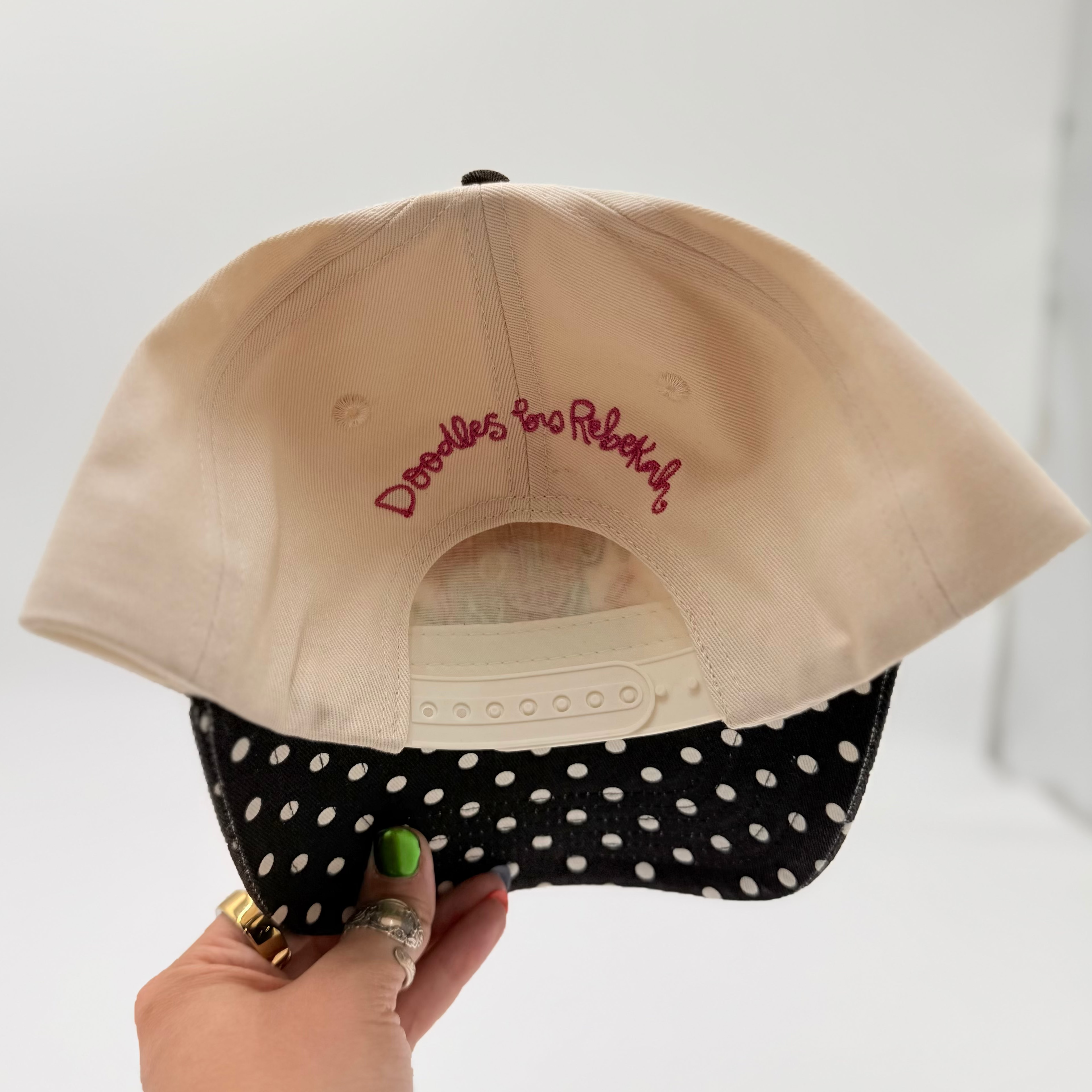Don't Postpone Joy Embroidered Hat With Decorative Bill